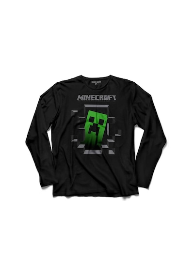 Mınecraft Creeper Insıde Uzun Kollu Tişört (512929217)
