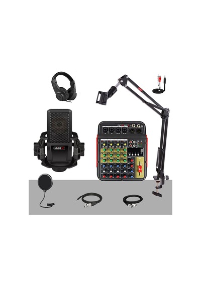 Lastvoice Rec Paket-3 Mx-2020 Mikrofon Phantomlu Mikser Stand Fil