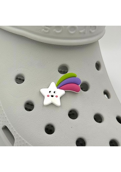 Crocs Terlik Süsü Ve Aksesuarı , Çanta Süsü Jibbitz 3d Kuyruklı Yıldız 01 Logo Aksesuar Yeşil-mor-fuşya-beyaz Crocs Terlik Süsü Ve Aksesuarı , Çanta Süsü Jibbitz 3d Kuyruklı Yıldız 01 Logo Aksesuar Yeşil-mor-fuşya-beyaz