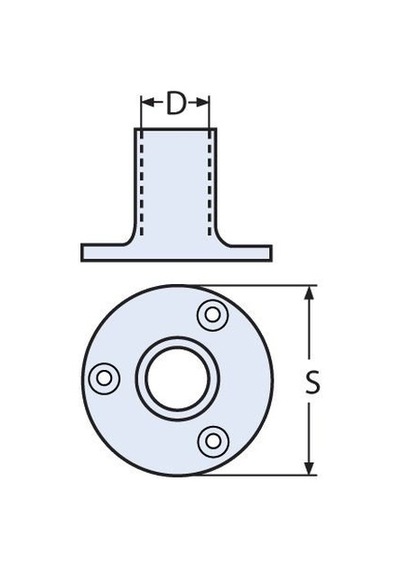 25Mm 90 Vardavela. Korkuluk Boru Ayağı