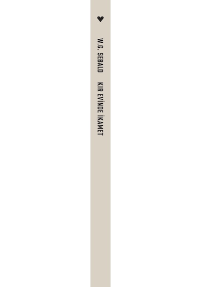 Kır Evinde İkamet - W. G. Sebald - Can Yayınları
