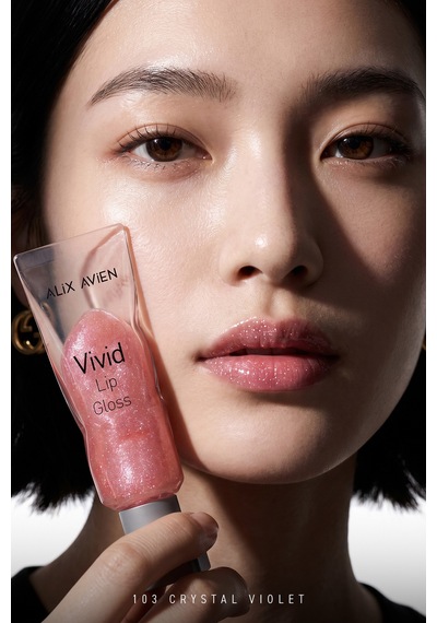 Parlak Bitişli Nemlendirici E Vitaminli Dudak Parlatıcı - Vivid Lipgloss 103 Crystal Violet Pembe