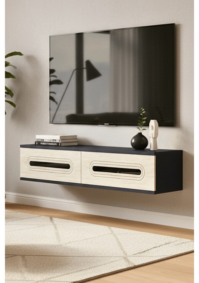 Tda1220ats - Rany120 Duvara Montaj Tv Stand, Tv Rafı, Tv Sehpası Antrasit - Traverten - Sılver 120cm Tda1220ats - Rany120 Duvara Montaj Tv Stand, Tv Rafı, Tv Sehpası Antrasit - Traverten - Sılver 120cm