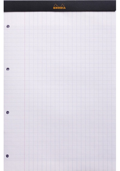 Rhodia 210 318Mm A4 Seyes Bloknot Siyah Kapak Defter Ra201009