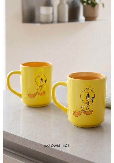 Tweety 2'li Kupa Seti Sarı 250 Cc Çok Renkli