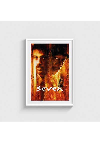 Se7en 1995 Film Posteri Tablo Çerçeveli Poster Duvar Dekorasyonu Beyaz Çerçeveli Tablo Beyaz Çerçeveli Tablo Dn11d340beyaz