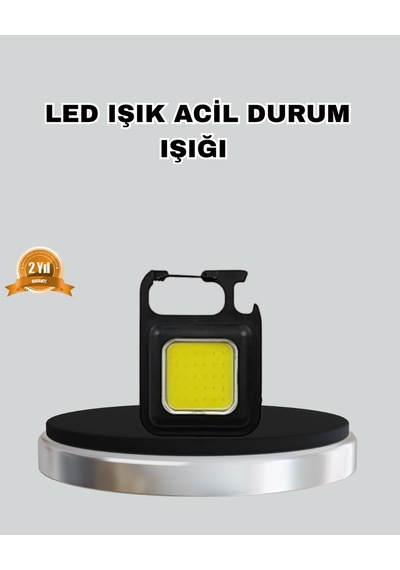 Usb Şarjlı 800 Lümen Led Fener - Mini Boy, 3 Işık Modlu, Anahtarlık Tipi El Feneri
