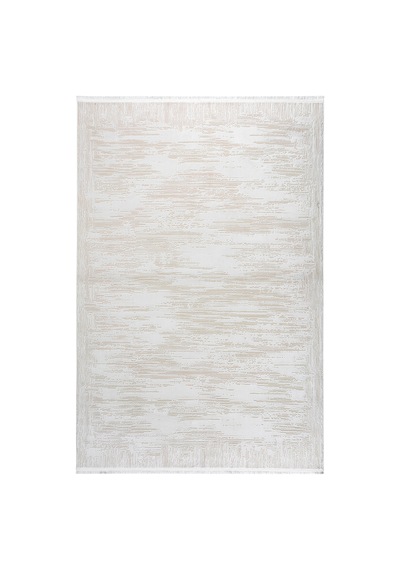 Badelya Home Krem Ekru 7102 Modern Doğal Taban Saçaklı Salon Koridor Mutfak Çocuk Oturma Odası Halı Yolluk 7102krem
