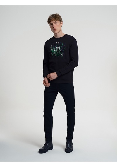 Erkek Sweatshirt Lf2034076 Siyah