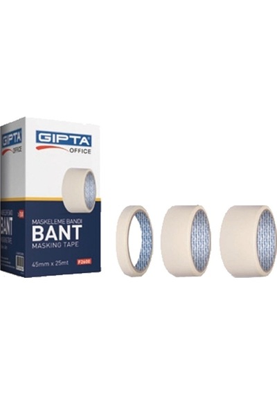 Gıpta Krepe Maskeleme Bantı 19X40 F2603 - 8 Adetli Paket