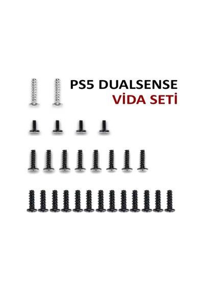 Ps5 Kol Yedek Vida Seti Playstation 5 Dualsense Tamir Yedek Parça Siyah