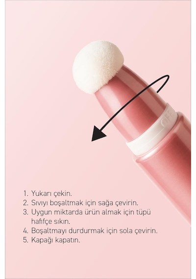 Alix Avien Yoğun Pigmentli E Vitaminli Mat Bitişli Kremsi Likit Allık - Liquid Blusher 01 Tender Peach