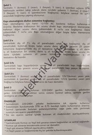 Simge Görüntüsüz Çift Zilli Santral 2020