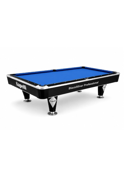Sapelli Black Silver Profesyonel Amerikan Bilardo Masası,