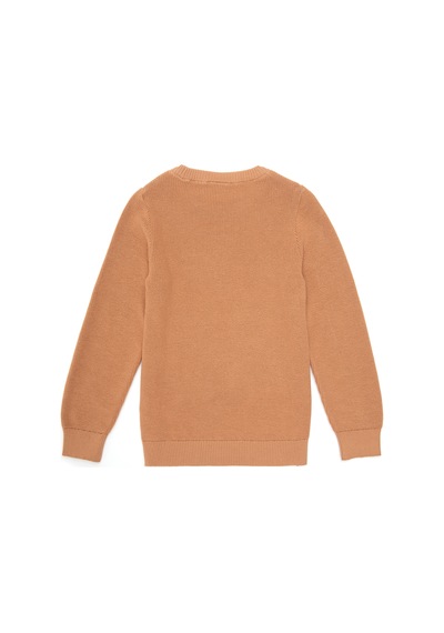 U.S. Polo Assn. Kız Çocuk Camel Bisiklet Yaka Basic Kazak 50293601-VR015
