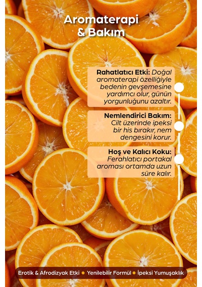 3 Adet Portakal Aromalı Büyük Boy Erotik Afrodizyak Vücut Aromaterapi Masaj Yağı 250 Ml - 499541684