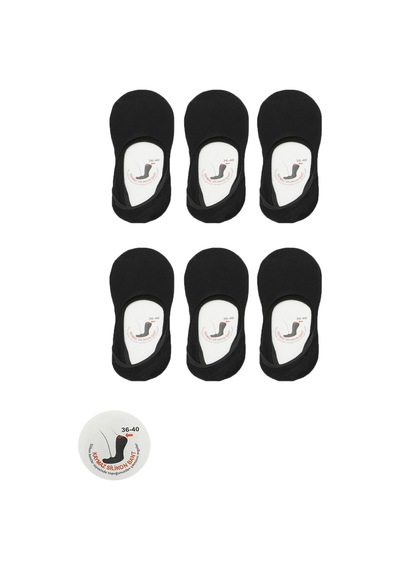 Slazenger Jamar 6 Lı Set Kadın Siyah Çorap Siyah