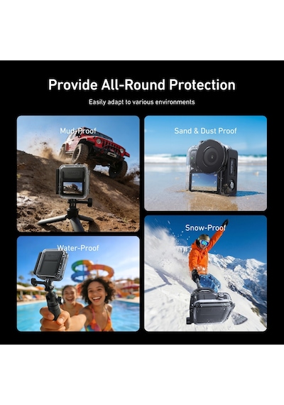 Telesın Osmo Nano Su Geçirmez Kılıf 60m , Osmo Nano Waterproof Dive Case