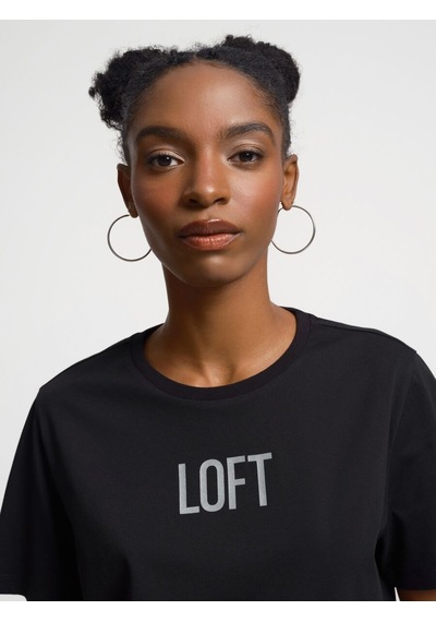 LOFT Regular Fit Kadın Tshirt K.kol Lf2034083 Q1.v1 Siyah