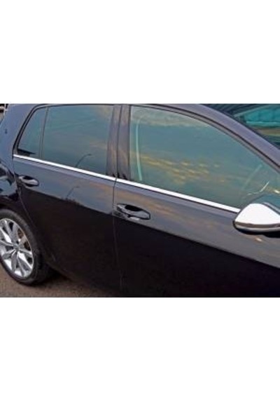 Vw Golf 7 Hb Krom Cam Çıtası 2013-2018 4 Parça Paslanmaz Krom