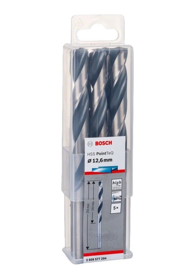 Bosch Hss Pointeq 12.6 Mm Metal Matkap Ucu 5'Li 2608577294