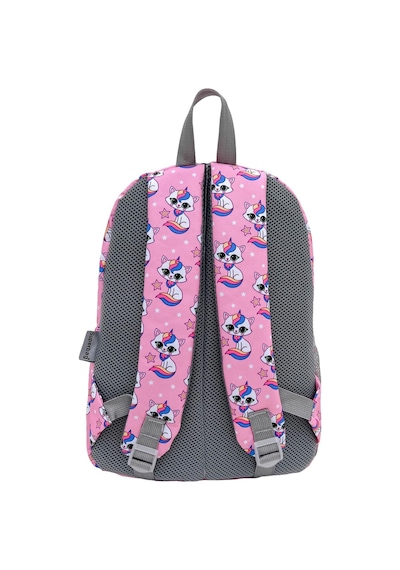 Superbag Kız Çocuk Ilkokul Çantası Unicorn Kedi Desenli Sırt Çantası Beslenmelik Ve Kalemlik 3'lü