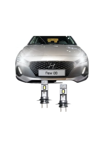 Yeni Hyundaı İ30 Led Uzun Far Ampulü Mini Led 2'li Set H7