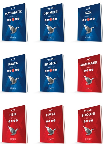 Limit Kurumsal Ayt Sayısal Konu Anlatım Föyleri + Soru Seti 9 Kitap