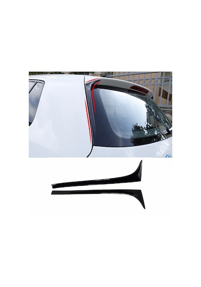 Volkswagen Golf 7 Spoiler Kenar Çıtası Parlak Siyah