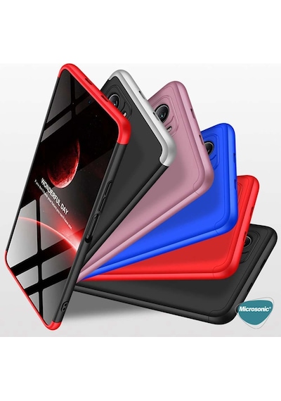 Microsonic Xiaomi Redmi K40 Kılıf Double Dip 360 Protective