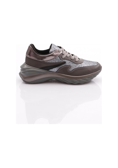 Dgn 740 Kadin Bağcikli Sneaker Ayakkabi 740-2239-R7512 Gri