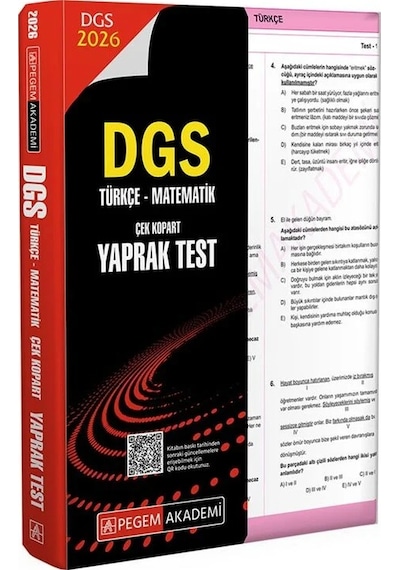 Pegem 2026 Dgs Yaprak Test Pegem Akademi Yayınları