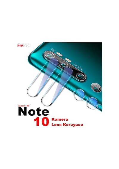Xiaomi Mi Note 10 Kamera Lens Koruyucu Nano Cam