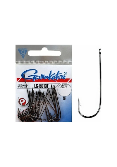 Gamakatsu Ls-5013f Uzun Saplı Siyah Olta İğnesi No: 1