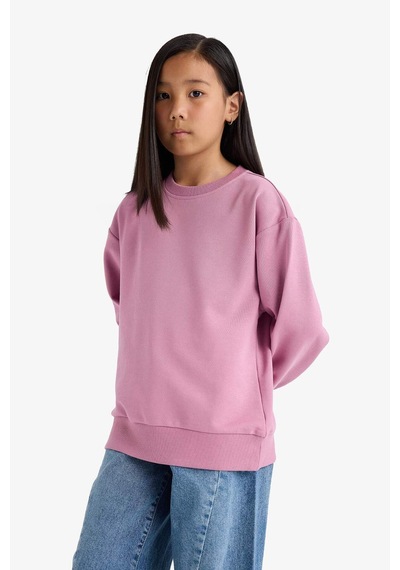 Defacto Kız Çocuk Relax Fit Bisiklet Yaka Basic Düz Sweatshirt A2797a825aupn455 Pembe Defacto Kız Çocuk Relax Fit Bisiklet Yaka Basic Düz Sweatshirt A2797a825aupn455 Pembe