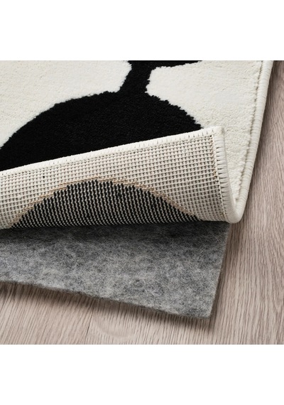 Ikea Vandplats Halı 100 X 133 Cm Beyaz - Siyah