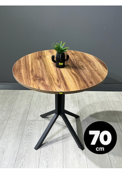 Nisa Kemençe Yuvarlak Mutfak Masası Yemek Masası Metal Siyah Ayak 70 Cm Kemençe Nisa Kemençe Yuvarlak Mutfak Masası Yemek Masası Metal Siyah Ayak 70 Cm Kemençe