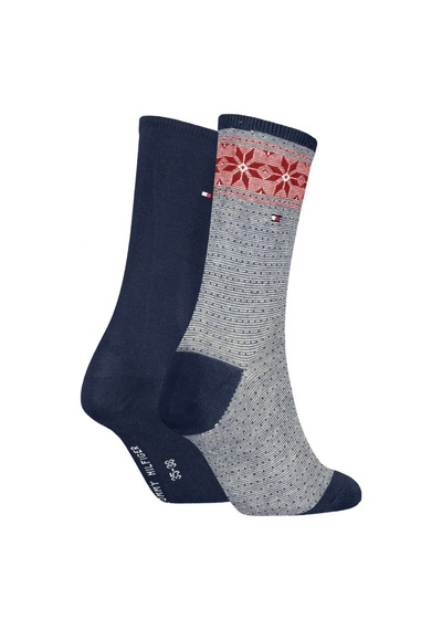 Tommy Hilfiger Th Women Sock 2p Faı Kadın Lacivert Çorap - S701236502