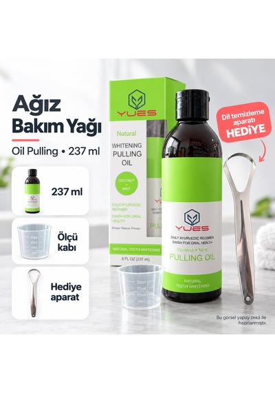 Yues Oil Pulling Ağız Bakım Yağı 237 Ml Dil Temizleyici Hediyeli