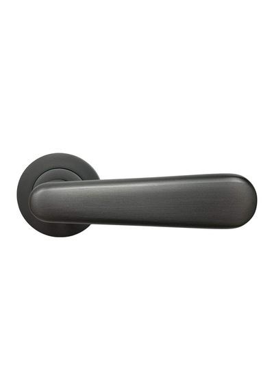Sese Esin Modeli Yale Rozetli Dış Kapı Kolu Antrasit Renk 200-261r-03-54