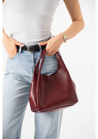 Kadın Yeni Sezon Yavrulu Çanta Boy 20 En 23 Cm Bordo