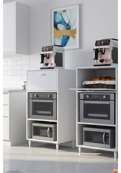 Ceren Çok Amaçlı Mikrodalga Mini Fırın Dolabı Ve Beyaz Mutfak Kiler Düzenleyici Standı 60x119x56 Cm Ceren Çok Amaçlı Mikrodalga Mini Fırın Dolabı Ve Beyaz Mutfak Kiler Düzenleyici Standı 60x119x56 Cm