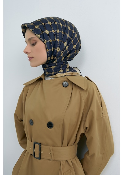 Armine Saf İpek Sura Eşarp-2026 İlkbahar-yaz- 953000d Lacivert-04