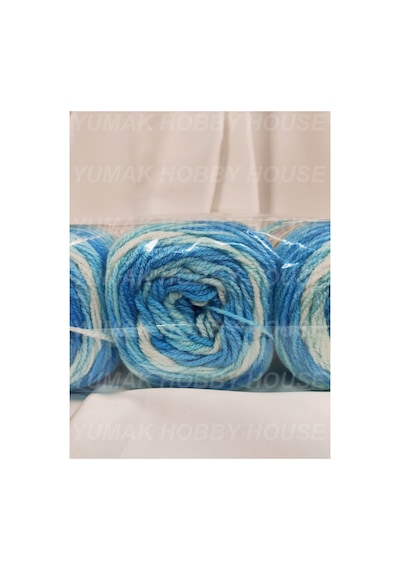 Sweet Baby Batik Ebruli El Örgü İpi 3 Adet - Renk: 324