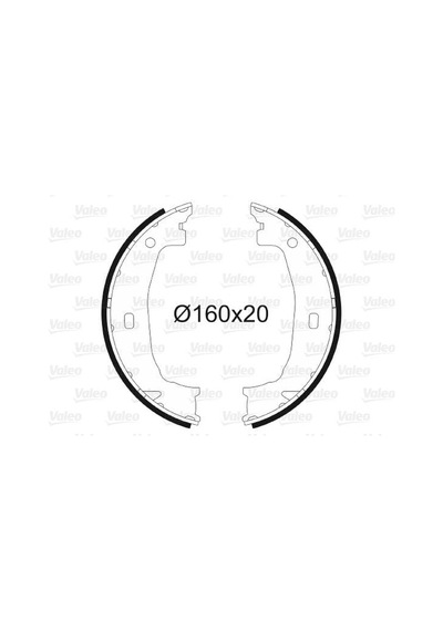 VALEO 562808 El Freni Fren Pabuçu 1 Serisi E87 1.6 I 1.9D. 2.