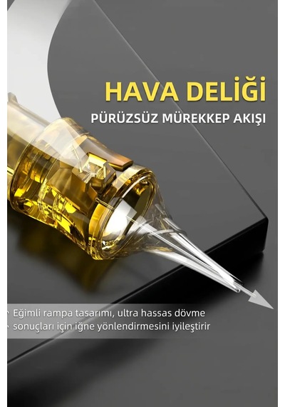 Madelon Eltte 1005rs 0,30 Mm Kartuş Dövme İğnesi Kutuda 20 Adet Long Taper