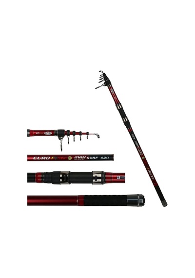 Eurofısh Max Surf 360cm 100-200 Gr Teleskopik Surf Kamışı 1