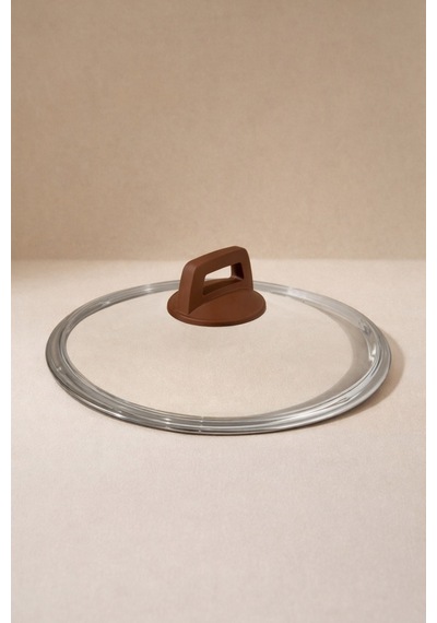 28 Cm Pyrex Cam Kapak Cappuccino Tepeli