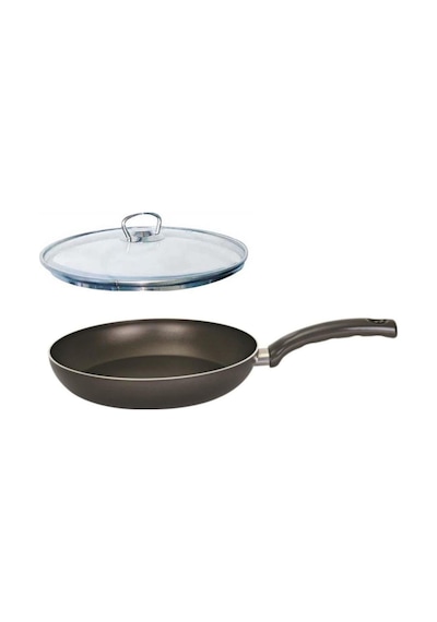 Mehtap Onyx Teflon Tava 26 CM Cam Kapaklı