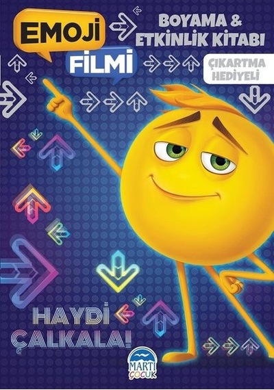 Emoji Filmi Boyama ve Etkinlik Kitabı-Çıkartma Hediyeli - Cordelia Evans - Martı Yayınları